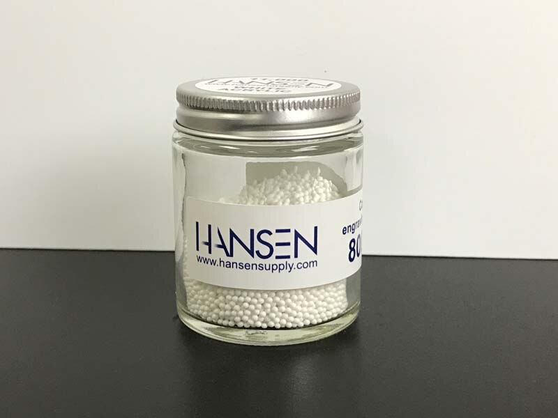 White Raster Braille Beads Hansen Supply